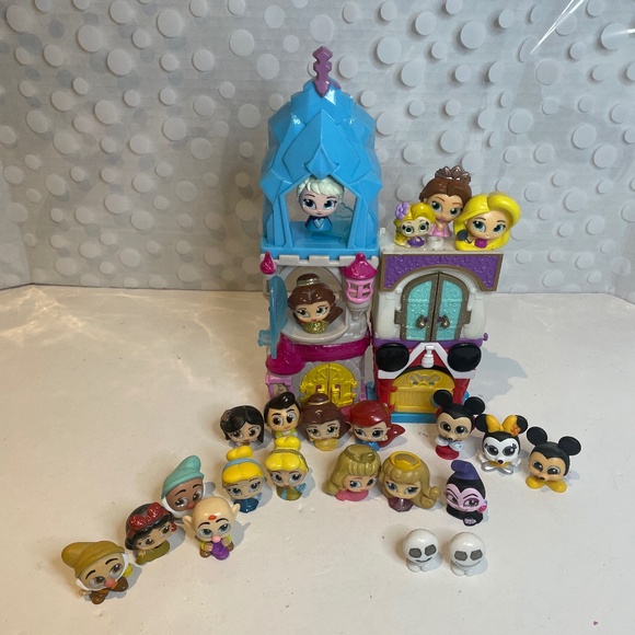 Disney 🚪Doorables 🏰🐭👑Stacking Playset with Disney Princess figures - Picture 1 of 14